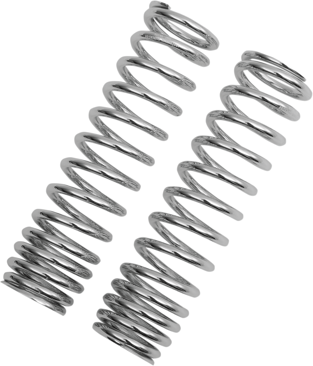 PROGRESSIVE SUSPENSION Shock Springs - 12-Series - Chrome - 90-130 lb/in 03-1367C