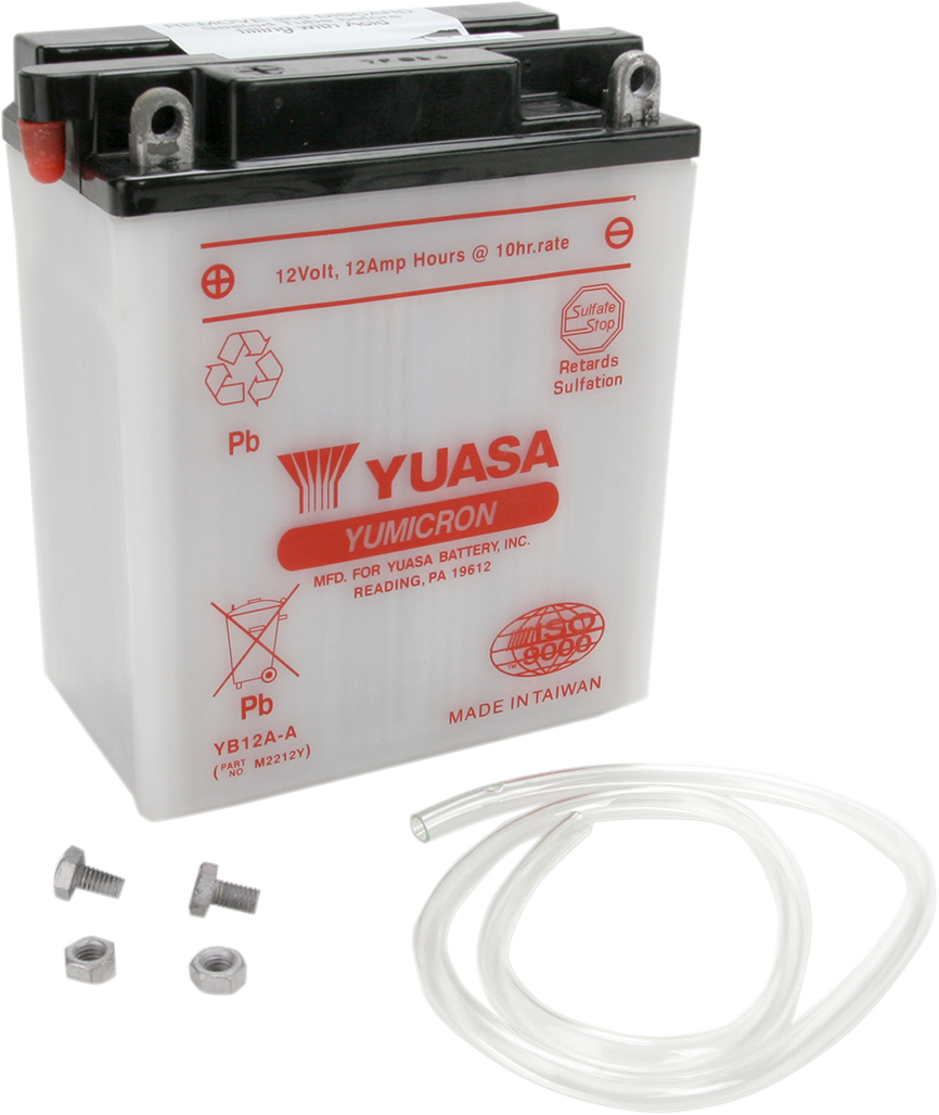 YUASA Battery - YB12A-A YUAM2212Y