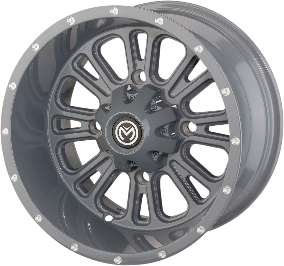 MOOSE UTILITY Wheel - 399X - Front - Gray - 12x7 - 4/156 - 4+3 399MO127156KG4