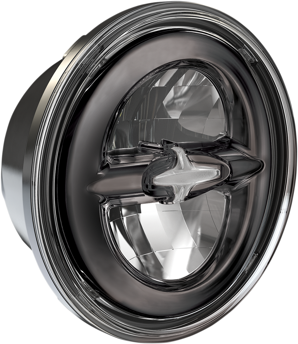 DRAG SPECIALTIES 5.75" Reflector Style LED Headlamp - Dark Chrome ACT DARK CHROME NOT BLACK 555954