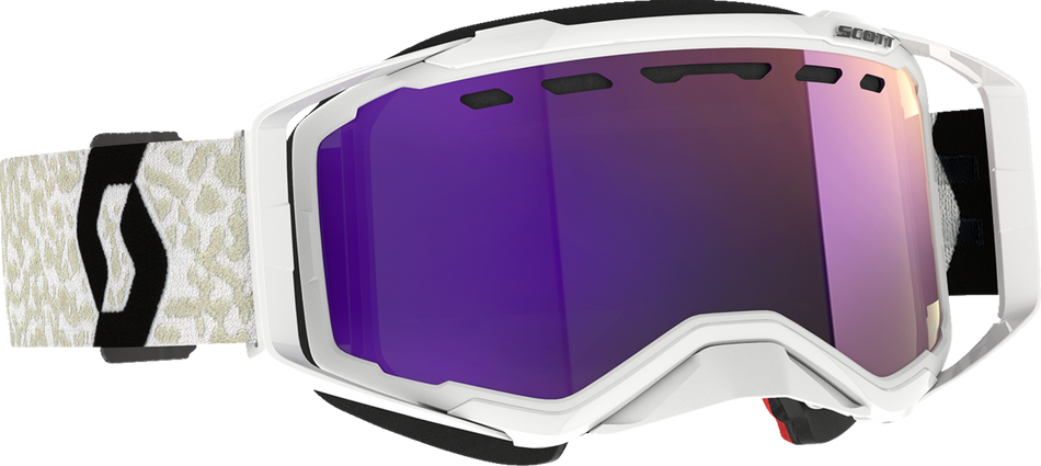 SCOTT Prospect Snow Cross Goggle - White/Black - Enhancer Purple Chrome 272846-1035316