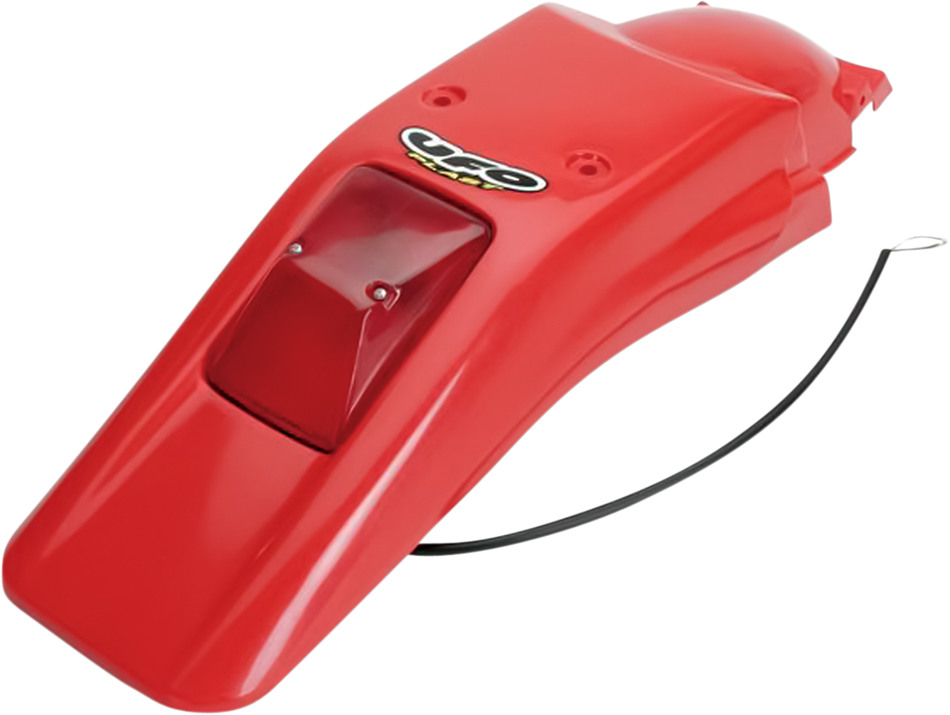 UFO Enduro Rear Fender with 21/5W Light - XR Red HO03611069