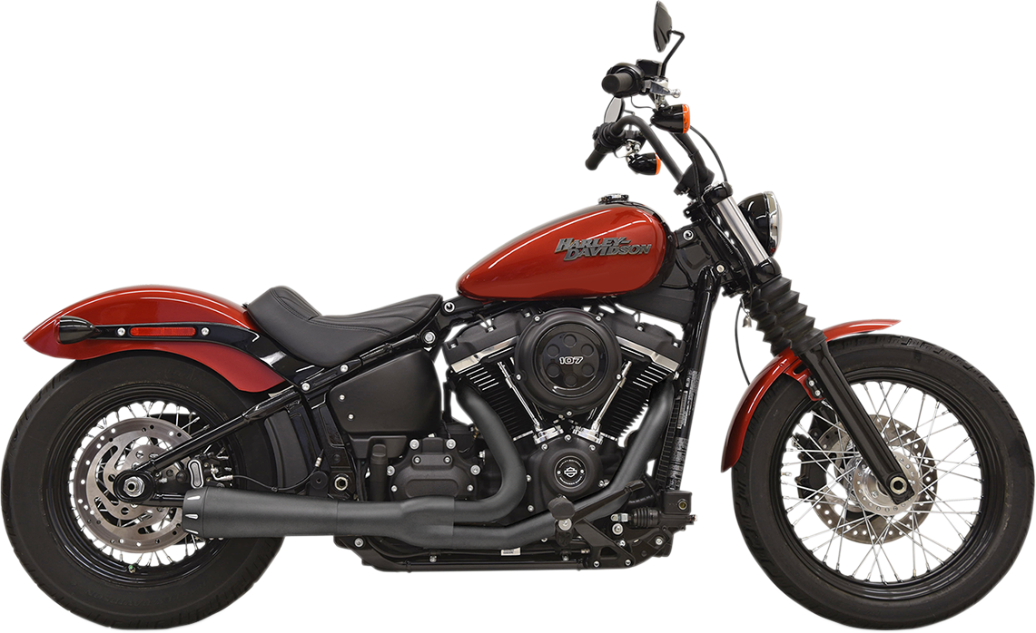 BASSANI XHAUST 2:1 Exhaust - Black 1S72RB