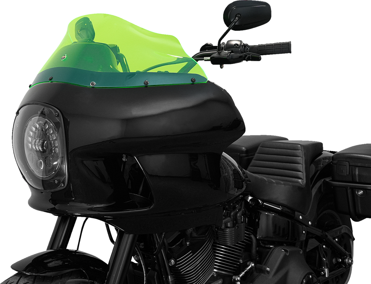 KLOCK WERKS Kolor Flare™ Windshield - 9" - Green Ice - FXRP KWW-02-0610