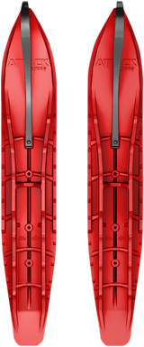 SLYDOG SKIS Attack Ski - Red - 7" - Pair ATKSOLREDLOPBLK