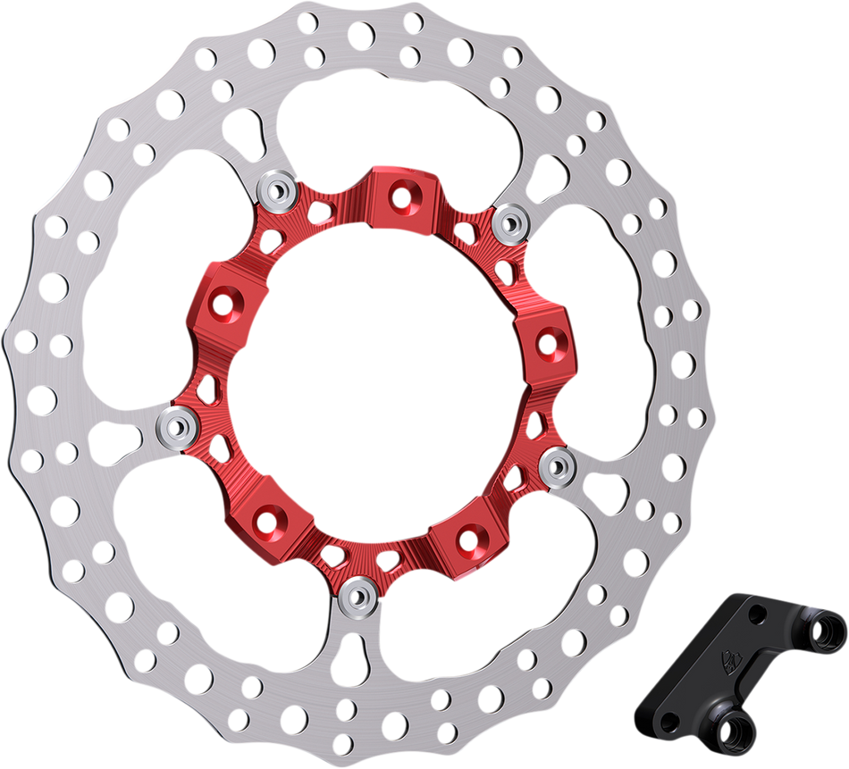 ARLEN NESS Rotor 14" - Front Right - Red 300-007