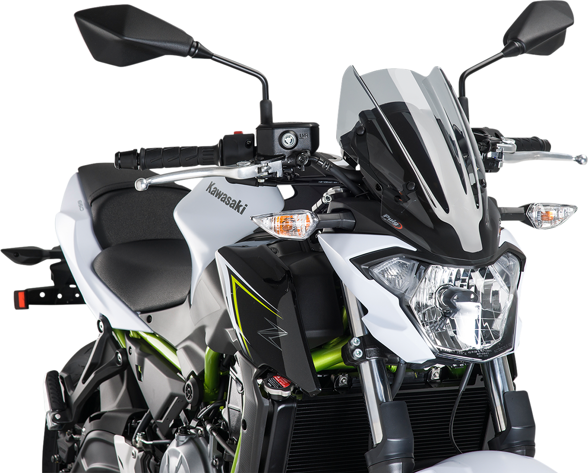 PUIG HI-TECH PARTS New Generation Windscreen - Smoke - Kawasaki 9588H