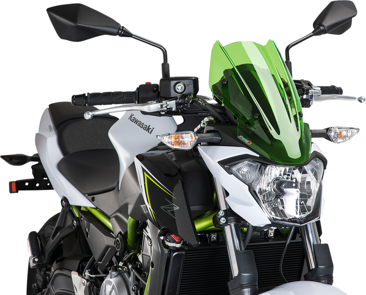 PUIG HI-TECH PARTS New Generation Windscreen - Green - Kawasaki 9588V