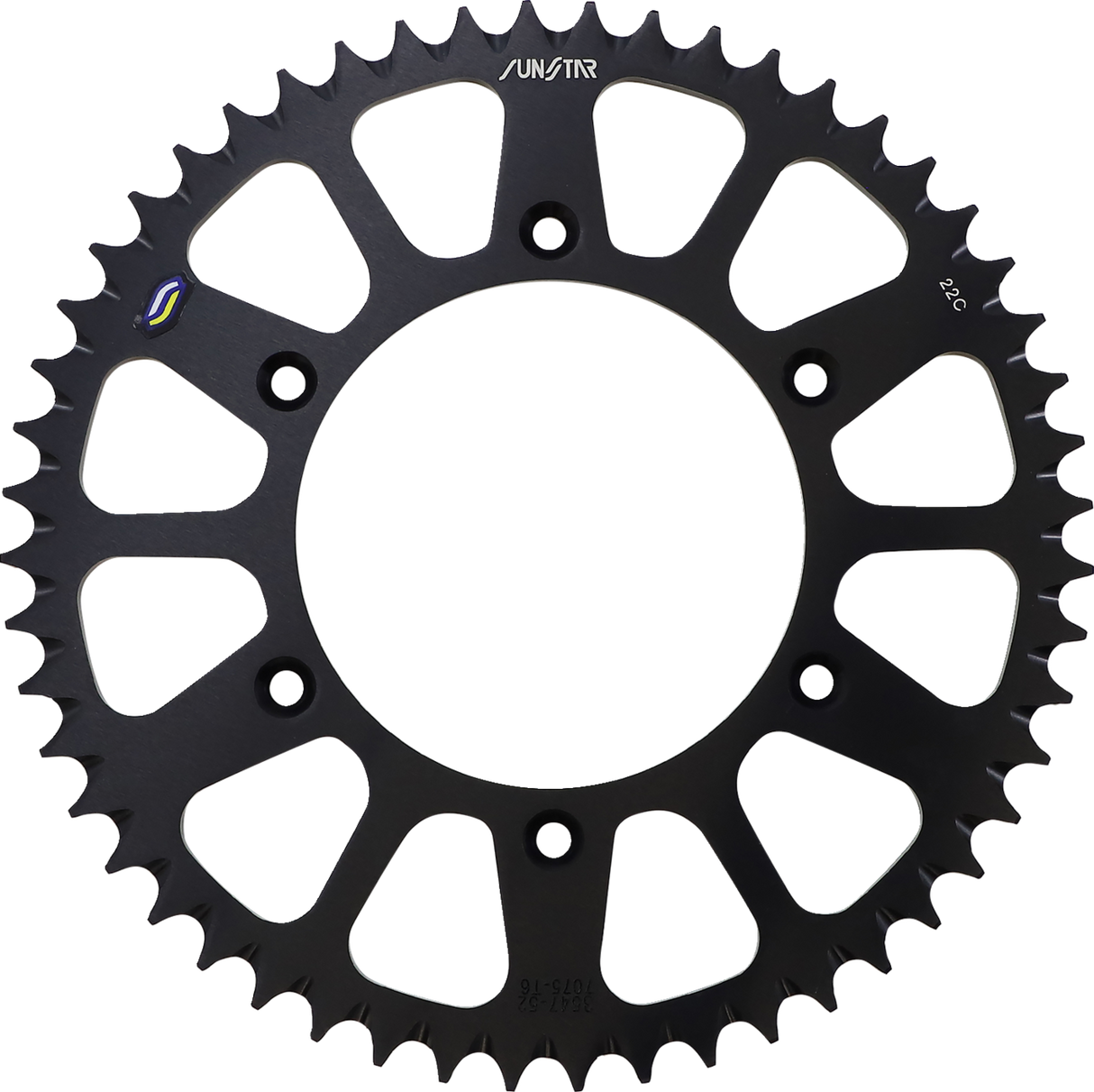 SUNSTAR SPROCKETS Rear Sprocket - 52 Tooth - Black 5-354752BK