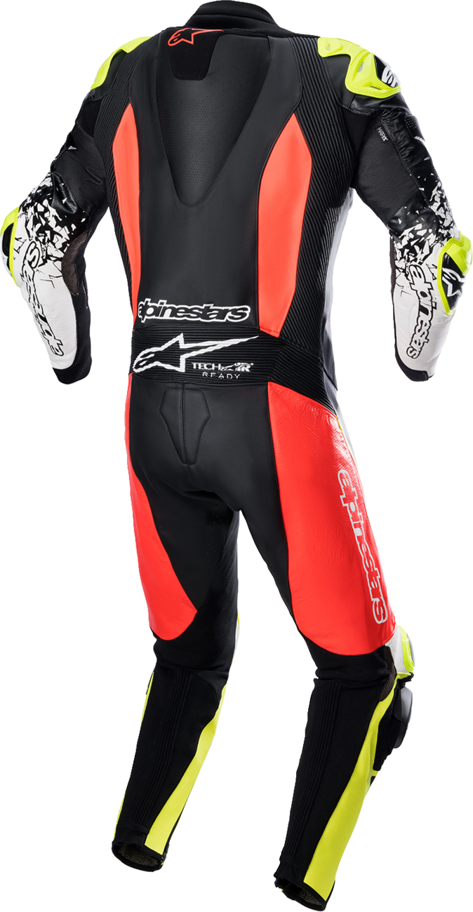 ALPINESTARS GP Tech Suit v4 - Black/Red Fluorescent/Yellow Fluorescent - US 48 / EU 58 3156822-1355-58