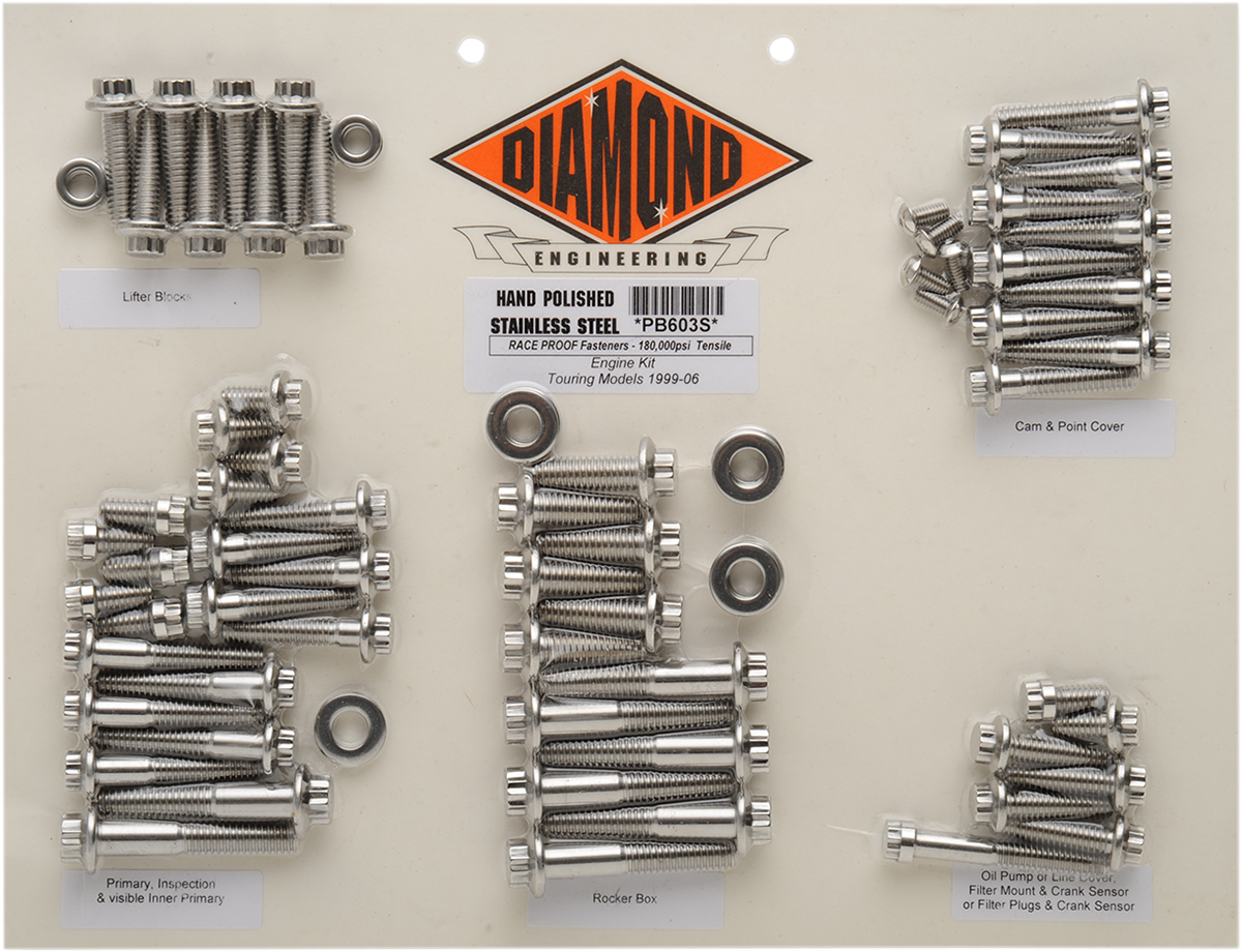 Kit de pernos - Motor - FLT PB603S de DIAMOND ENGINEERING 