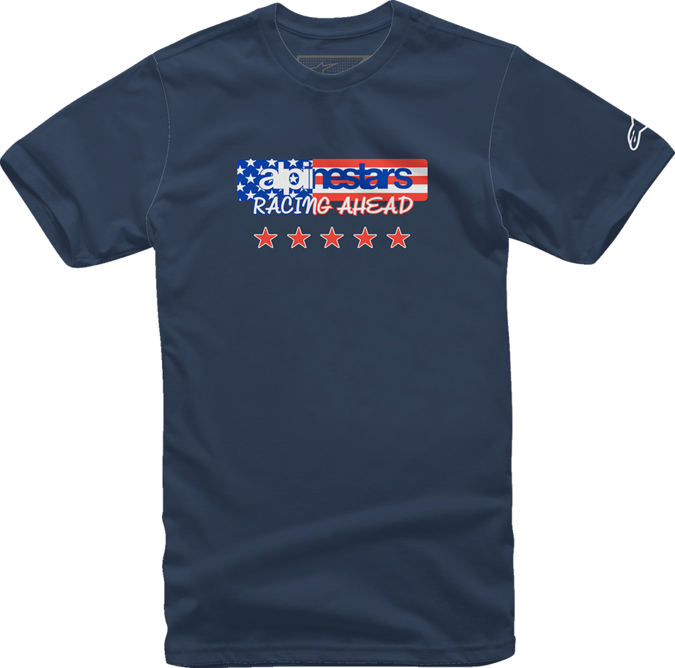 ALPINESTARS USA Again T-Shirt - Navy - 2XL 12137261070XXL