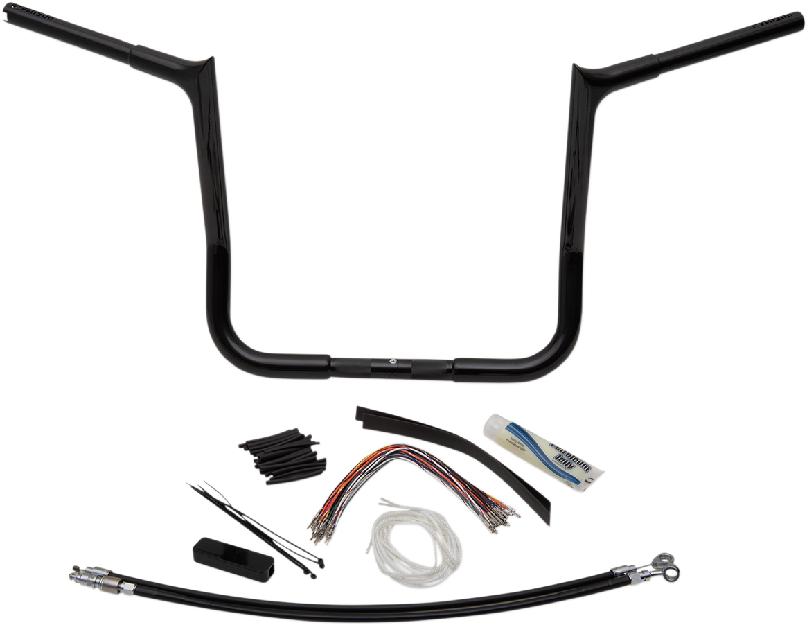 FAT BAGGERS INC. Handlebar Kit - Pointed Top - 14" - Black 909114-B