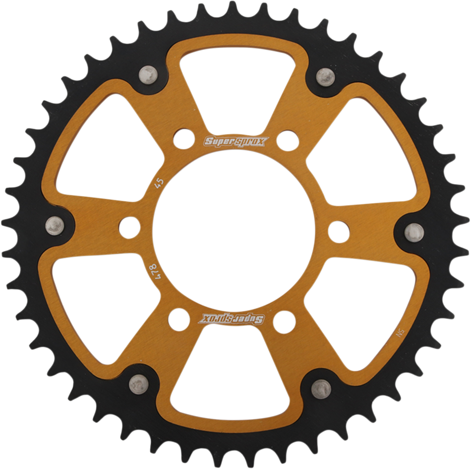 SUPERSPROX Stealth Rear Sprocket - 45 Tooth - Gold - Kawasaki RST-478-45-GLD