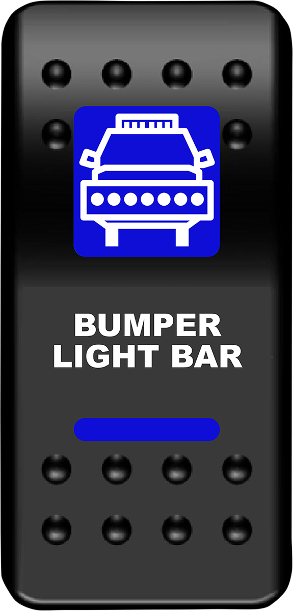 MOOSE UTILITY Rocker Switch - Bumper Light Bar - Blue BLB-PWR