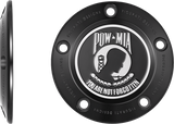 FIGURATI DESIGNS Timing Cover - 5 Hole - POW MIA - Black FD50-TC-5H-BLK