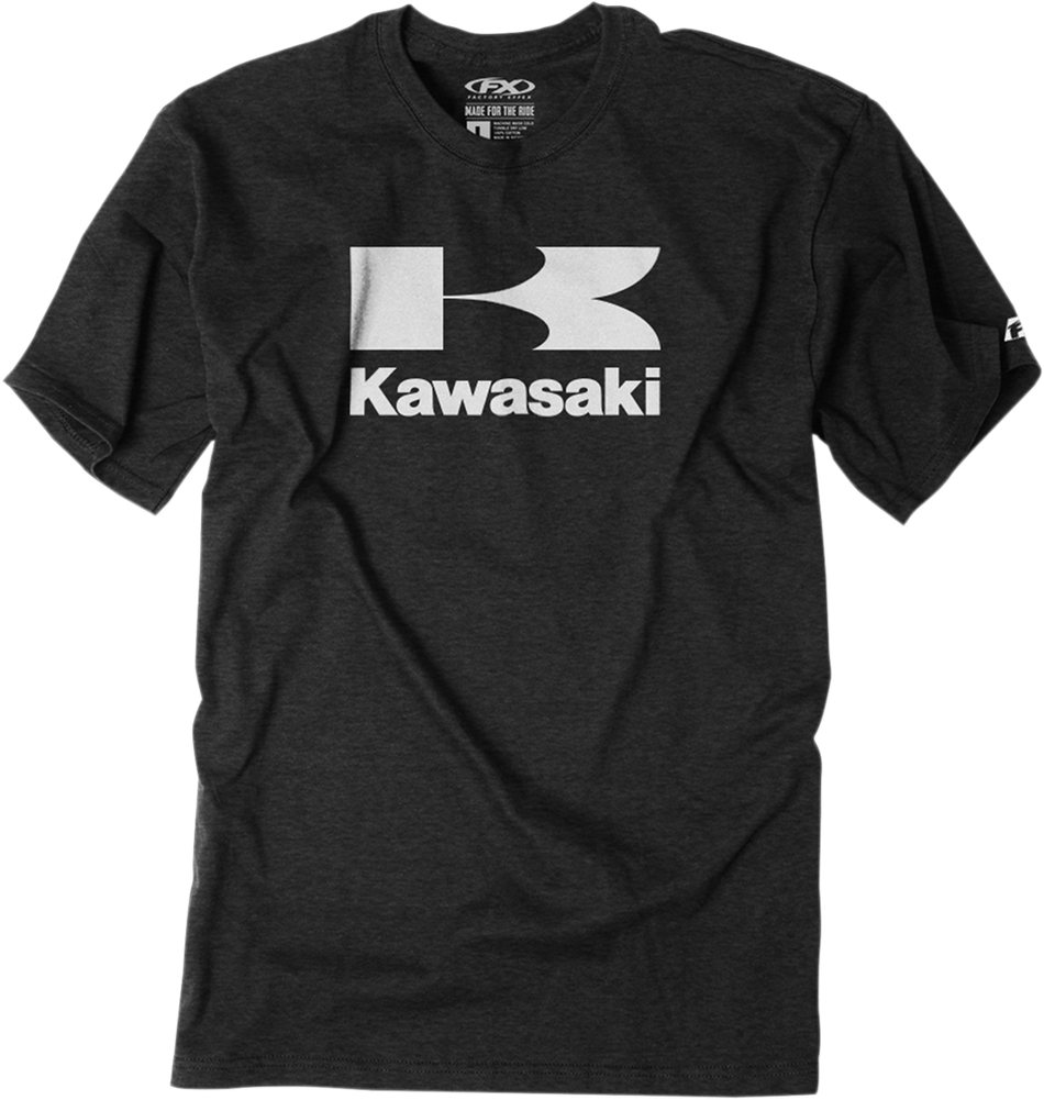 FACTORY EFFEX Kawasaki Flying-K T-Shirt - Charcoal - Large 22-87114