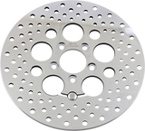 DRAG SPECIALTIES Drilled Brake Rotor - Rear - 11.8" - Touring B06-0189ASP