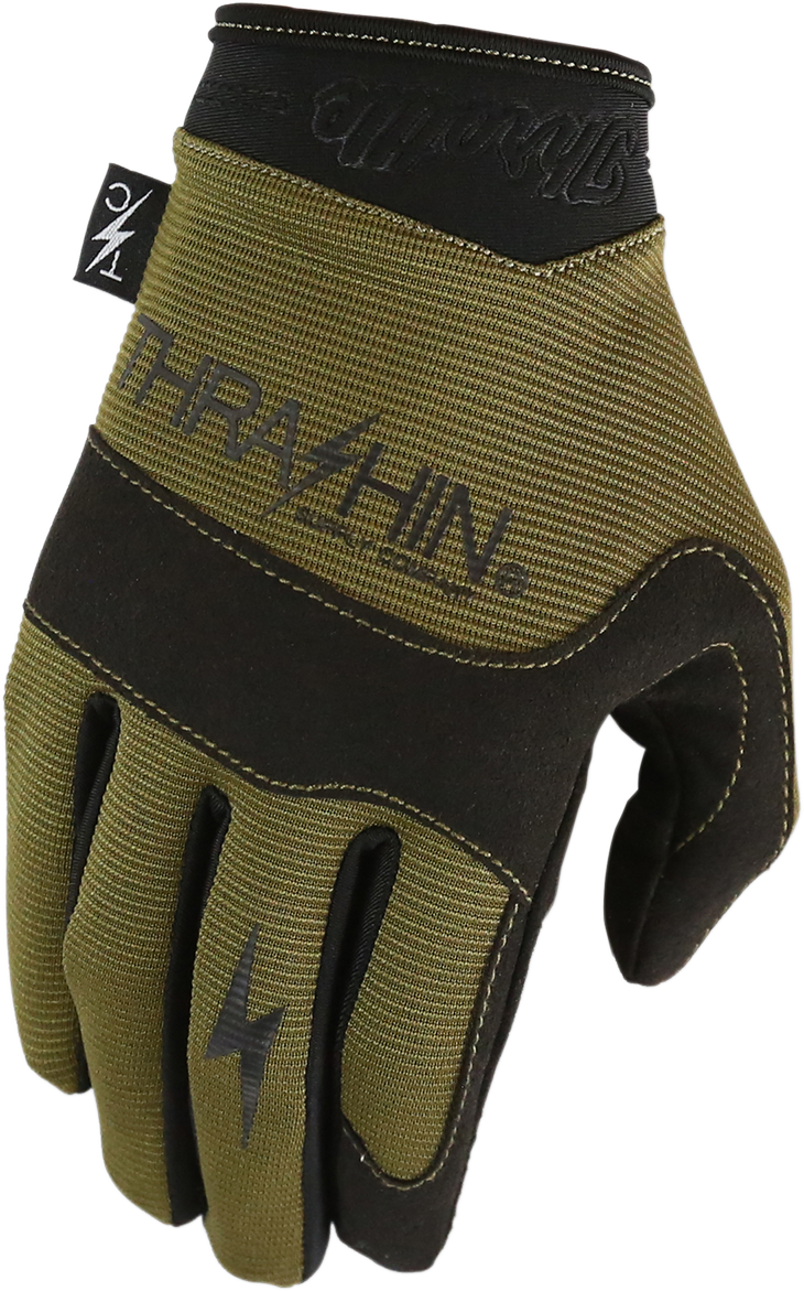 THRASHIN SUPPLY CO. Covert Gloves - Tactical Green - Large CVT-06-10