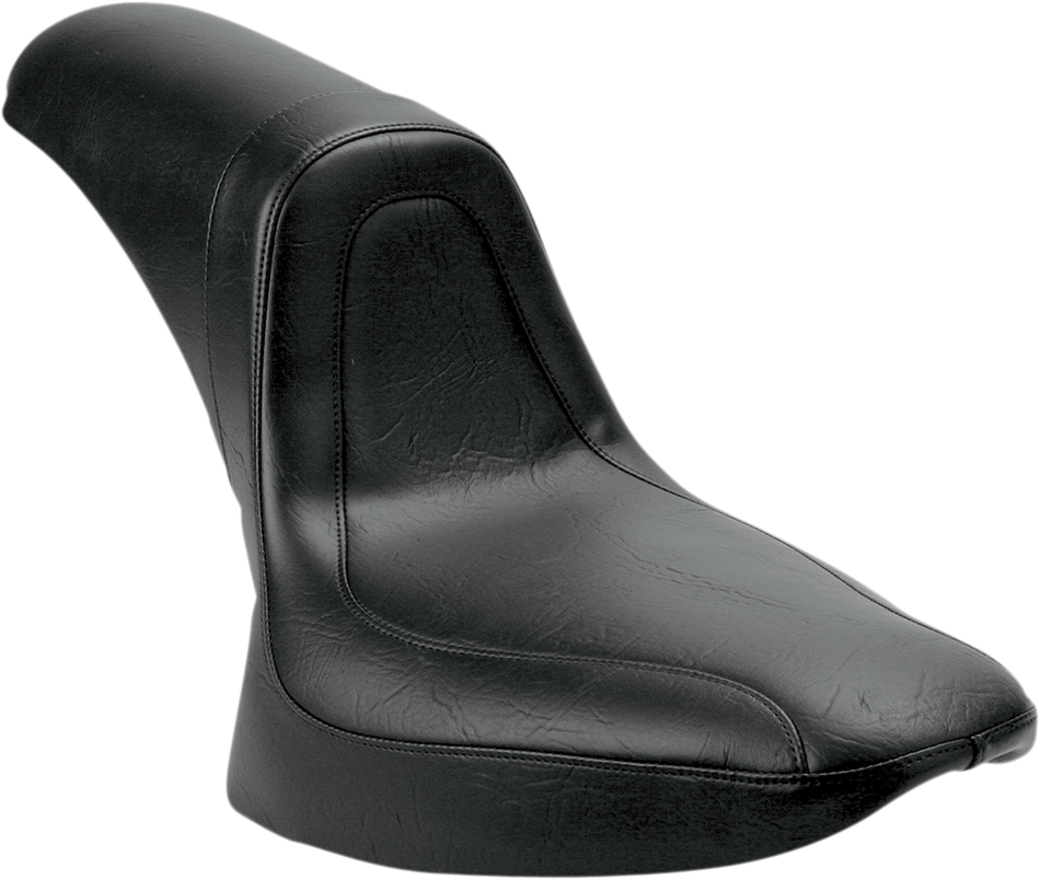 MUSTANG Seat - Fastback - Stitched - Black - Softail '84-'99 75444