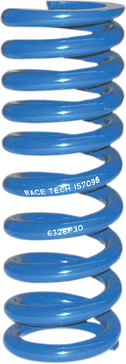 RACE TECH Progressively Wound Shock Spring - Blue - P30 - Spring Rate 532 lbs/in SRSP 6326P30