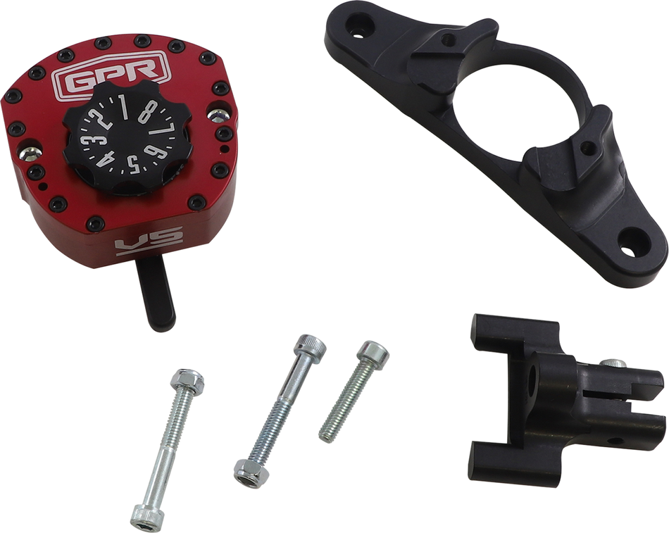 GPR V5-S Steering Damper - Red - R6 5-5011-4034R