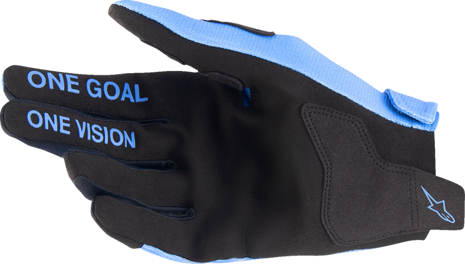 ALPINESTARS Youth Radar Gloves - Light Blue/Black - Large 3541824-7056-L