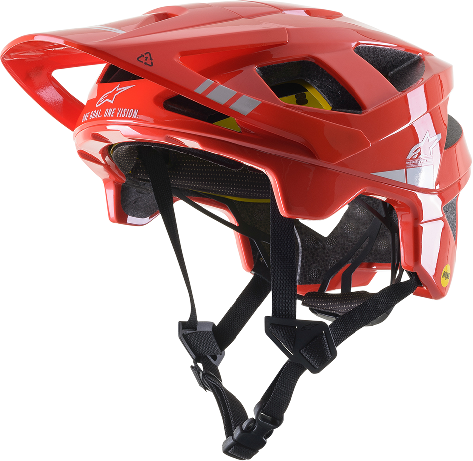 ALPINESTARS Vector Tech Helmet - Bright Red/Light Gray Glossy - MIPS® - Medium 8700721-3199-MD