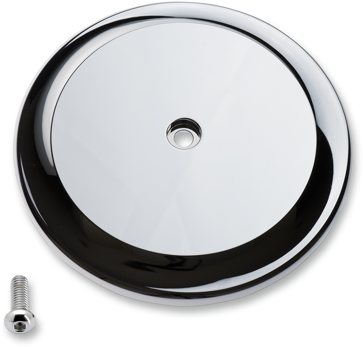 JOKER MACHINE Smooth Air Cleaner Cover - Chrome 02-222-3