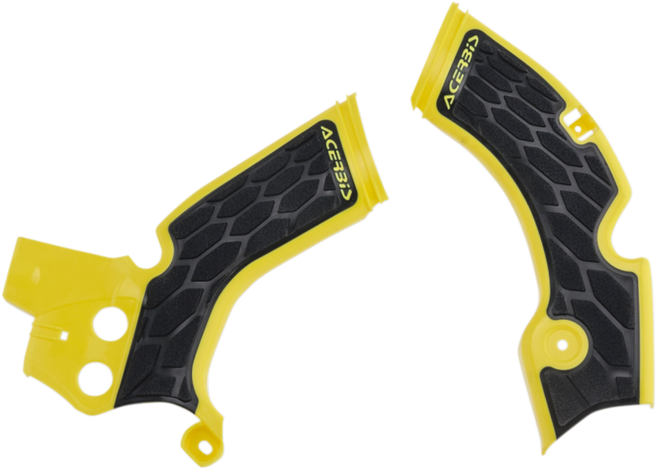 ACERBIS X-Grip Frame Guards - Yellow/Black 2688751017