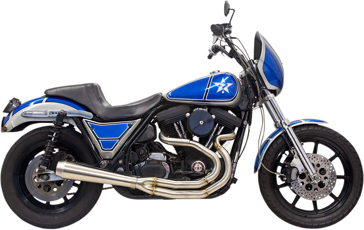 BASSANI XHAUST High Horsepower 2:1 Exhaust - Stainless Steel 1FXR2SS