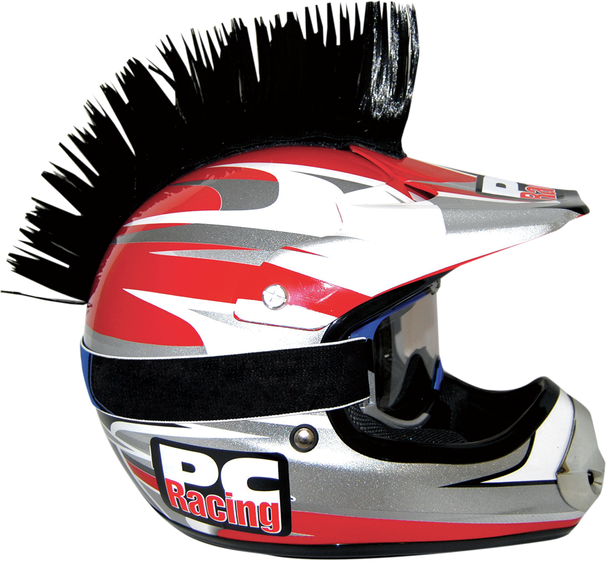 PC RACING Helm Mohawk - Schwarz PCHMBLACK 