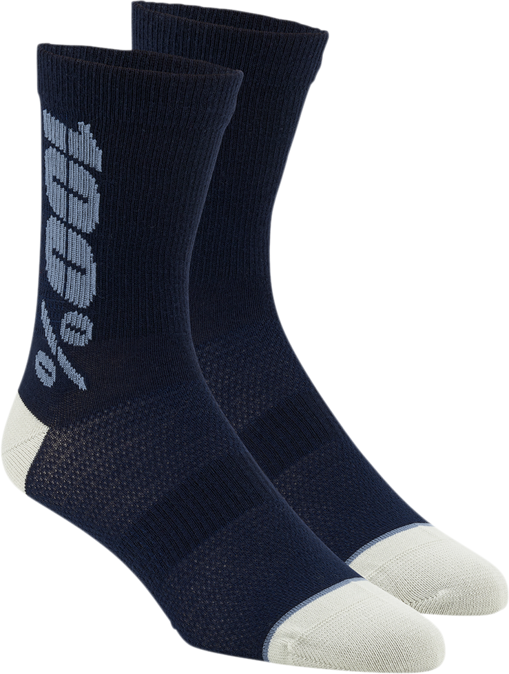 100% Rythym Socks - Navy/Slate - Small/Medium 24006-455-17