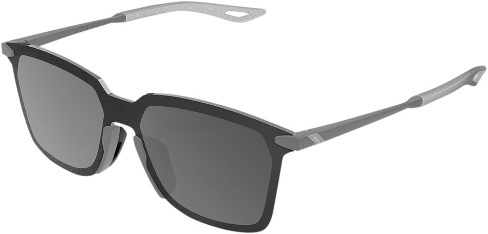 100% Legere Sunglasses - Square - Stone Gray - Black Mirror 61041-289-61