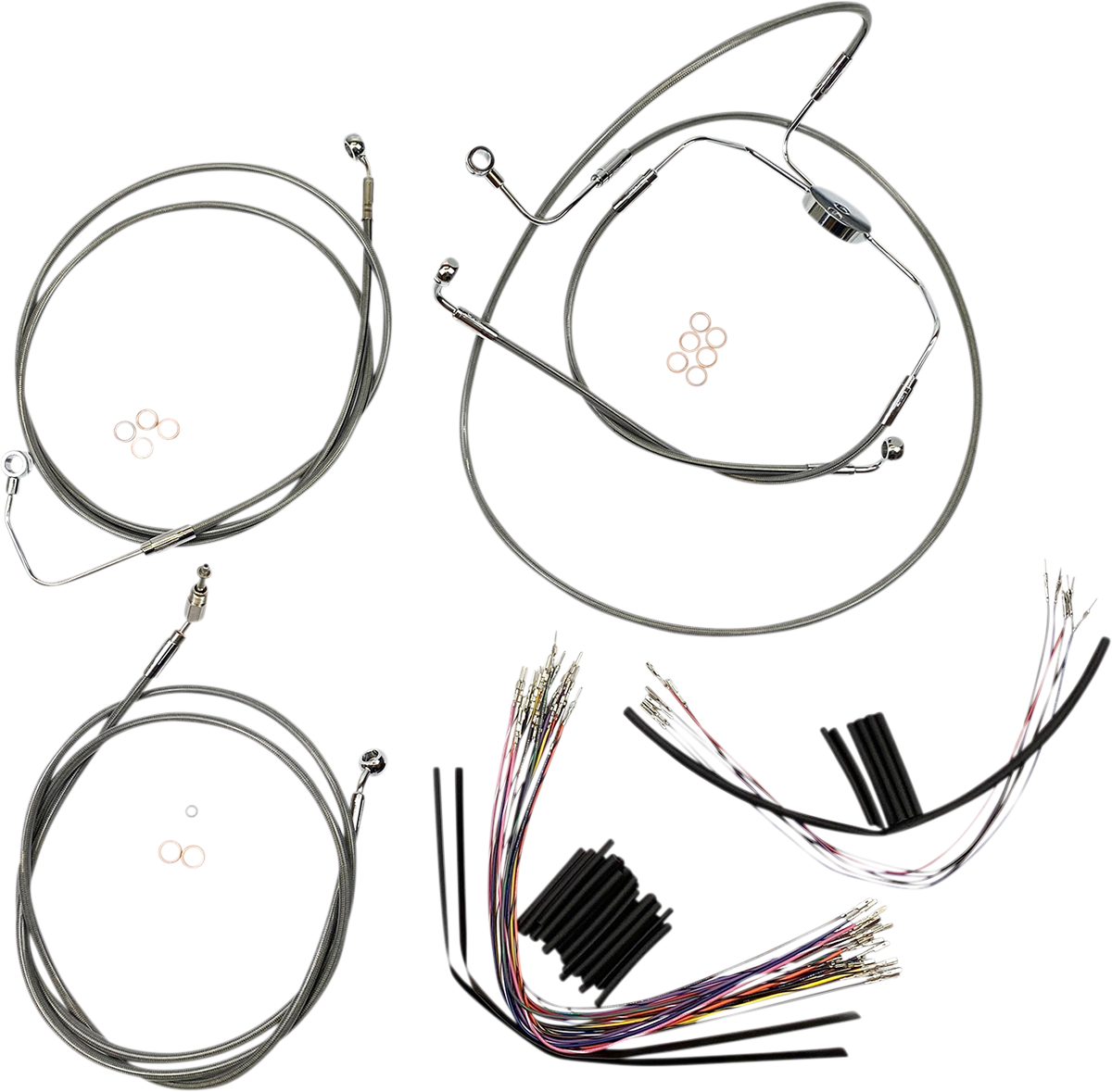 MAGNUM Control Cable Kit - XR -  Glide  2008-2012  Stainless Steel 589001