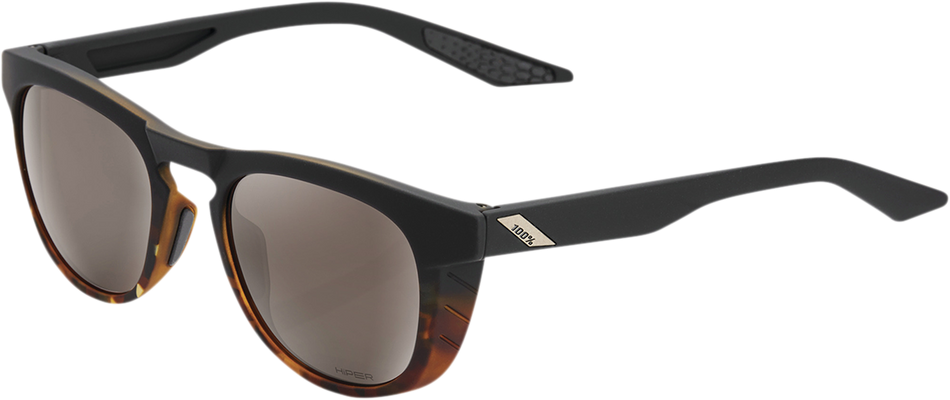 100% Slent Sunglasses - Black - Silver Mirror 61035-404-01