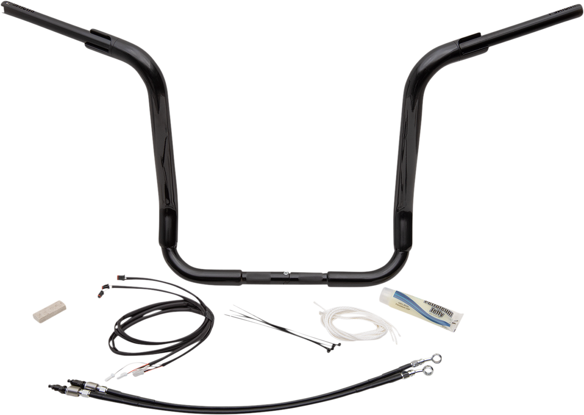 FAT BAGGERS INC. Handlebar Kit - Rounded Top - 16" - Black 809516-B