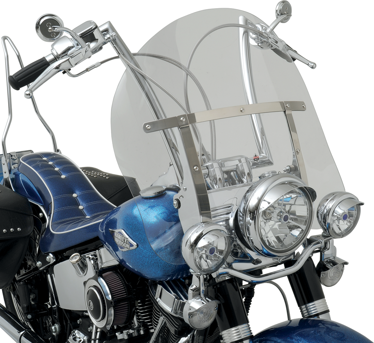 KLOCK WERKS Flare™ Windshield - 17" - Clear - FLST KWW-02-0235