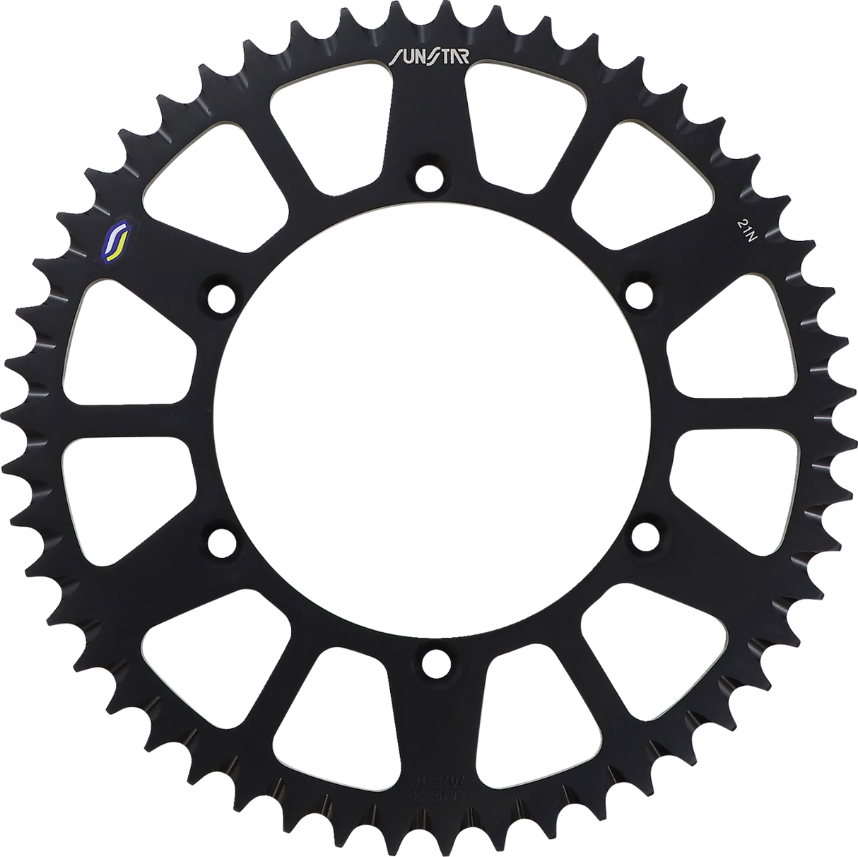 SUNSTAR SPROCKETS Rear Sprocket - 51 Tooth - Kawasaki - Black 5-361951BK