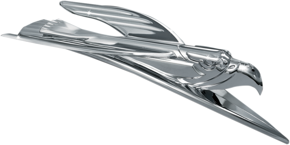 KURYAKYN Deco Eagle Fender Ornament - Chrome 7333