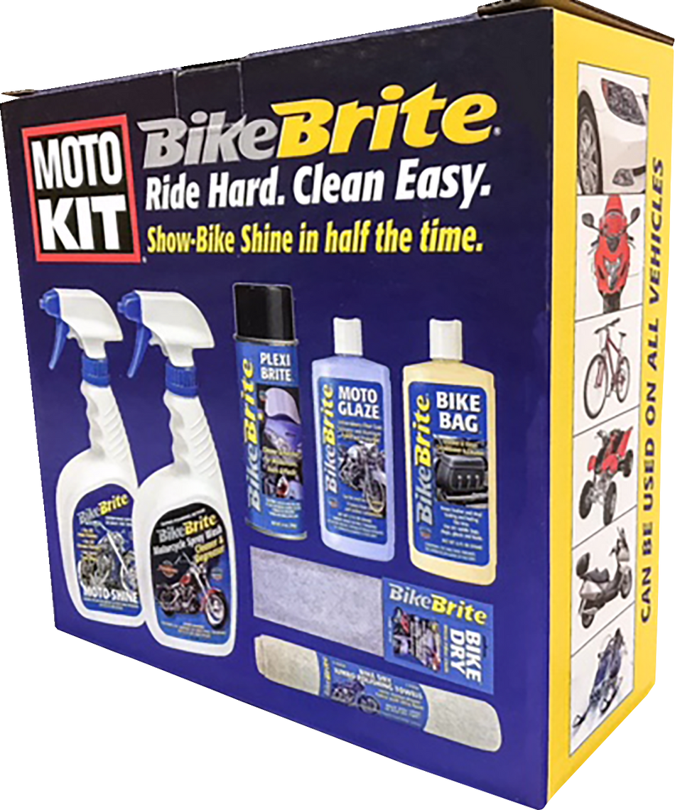 BIKE BRITE MOTO KIT® Complete Cleaning Kit MC10000