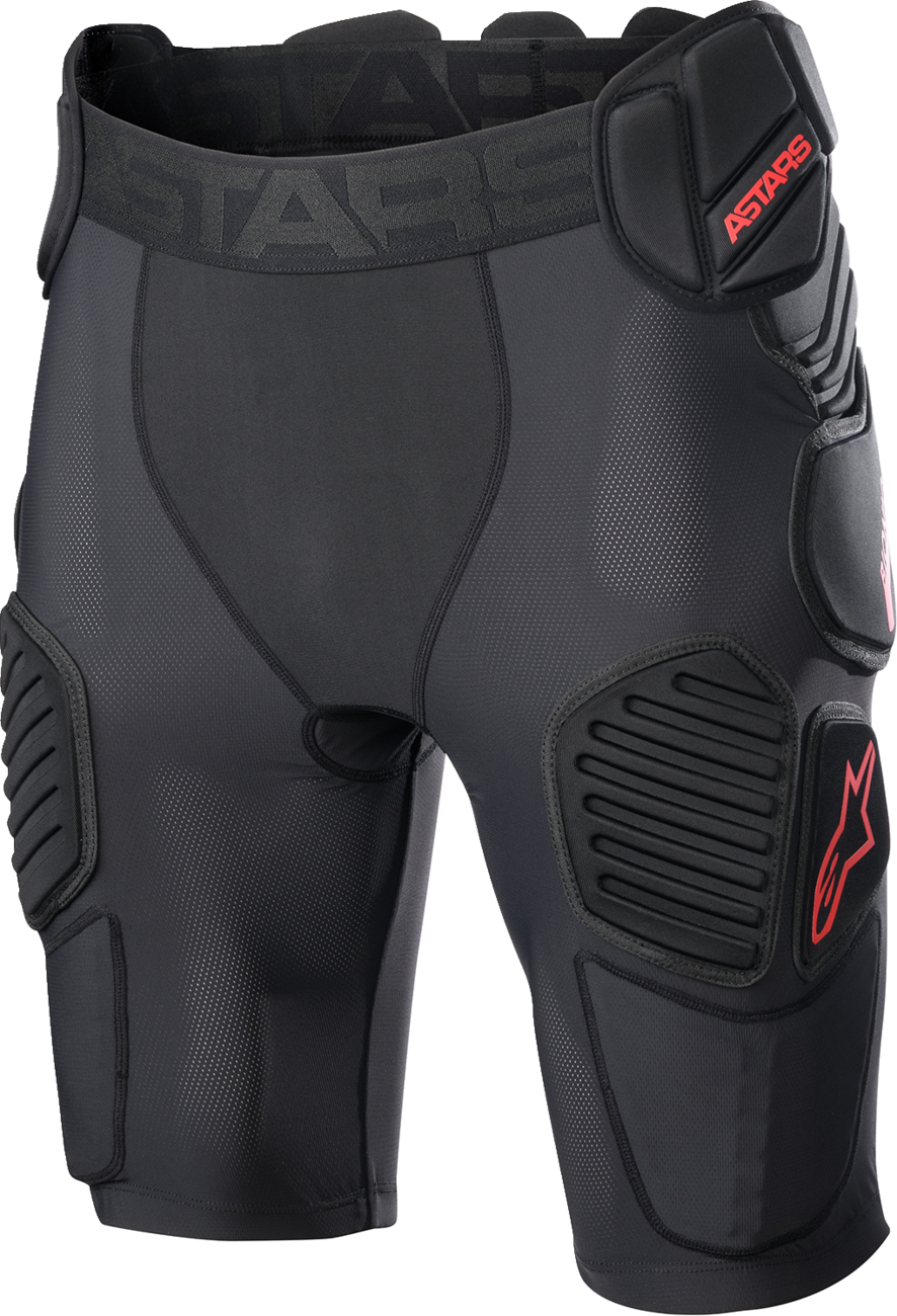 ALPINESTARS Bionic Pro Protection Shorts - Black/Red - Large 6507523-13-L