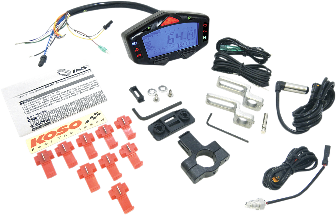 KOSO NORTH AMERICA DB-03R Digital LCD Meter - Universal Gauge BA038000