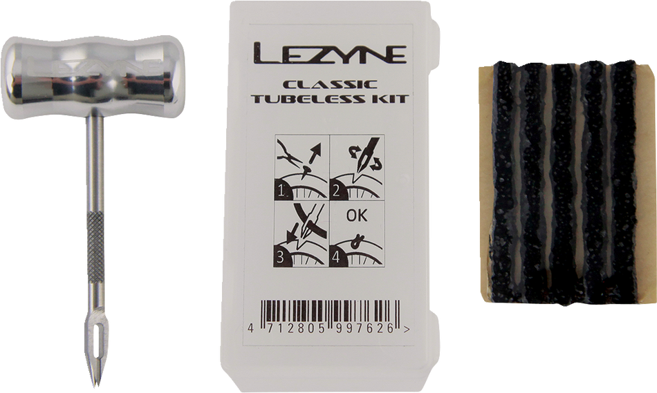 LEZYNE Classic Tubeless Tire Repair Kit 1PKCTBLSV106