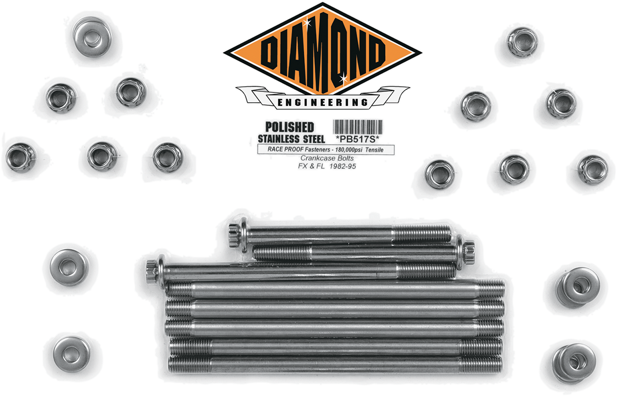 DIAMOND ENGINEERING Bolt Kit - Crankcase PB517S