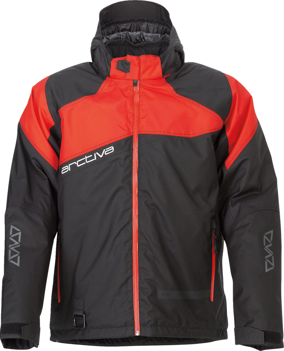 ARCTIVA Pivot 5 Hooded Jacket - Black/Red - 3XL 3120-2067