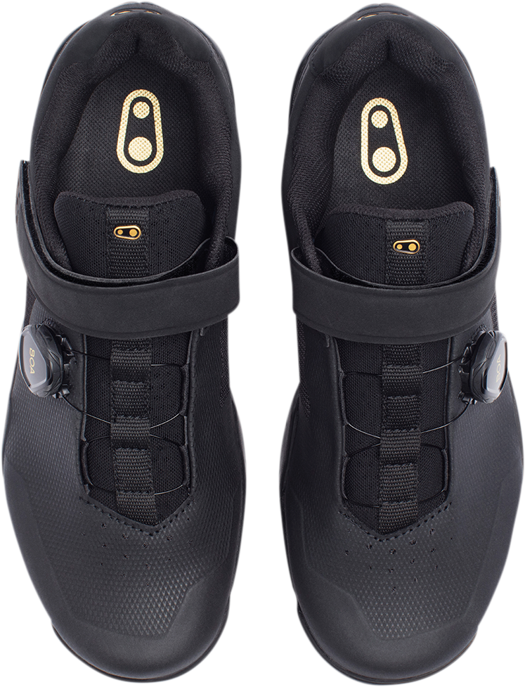 CRANKBROTHERS Mallet E BOA® Shoes - Black/Gold - US 9.5 MEB01080A-9.5