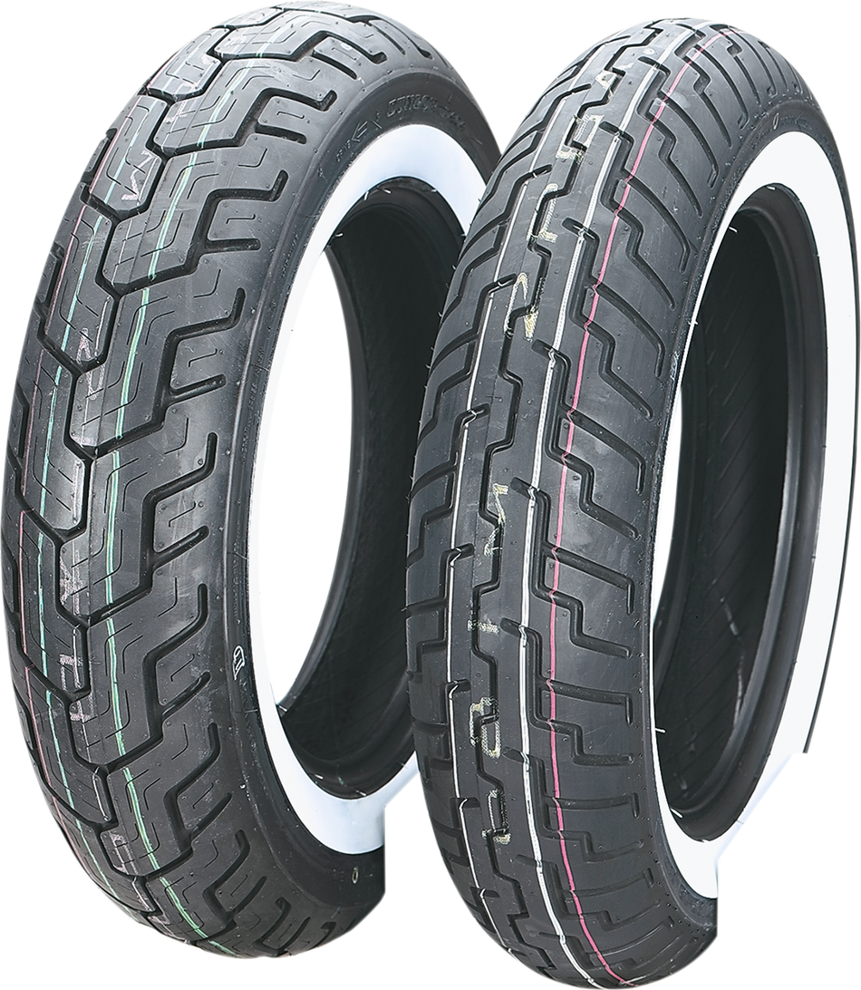 DUNLOP Tire - D404 - Rear - 150/90-15 - Wide Whitewall - 74H 45605050