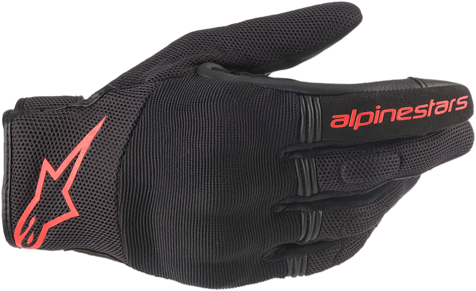 ALPINESTARS Copper Gloves - Black/Fluo Red - XL 3568420-1030-XL
