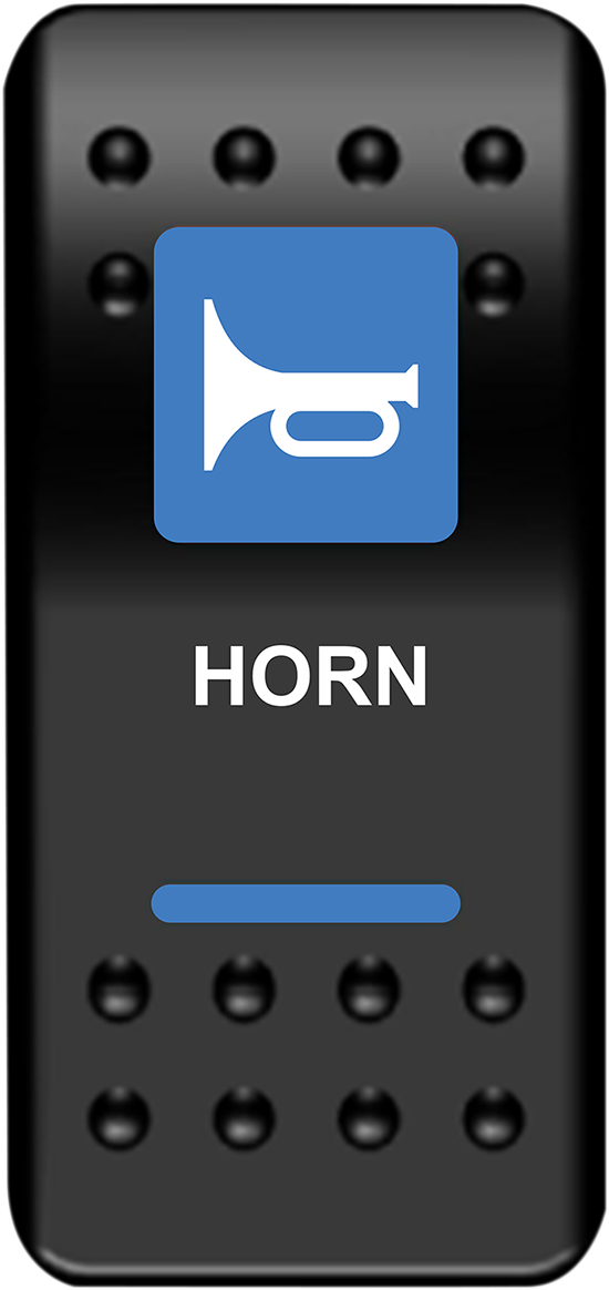 MOOSE UTILITY Rocker Switch - Horn - Blue HRN-PWR